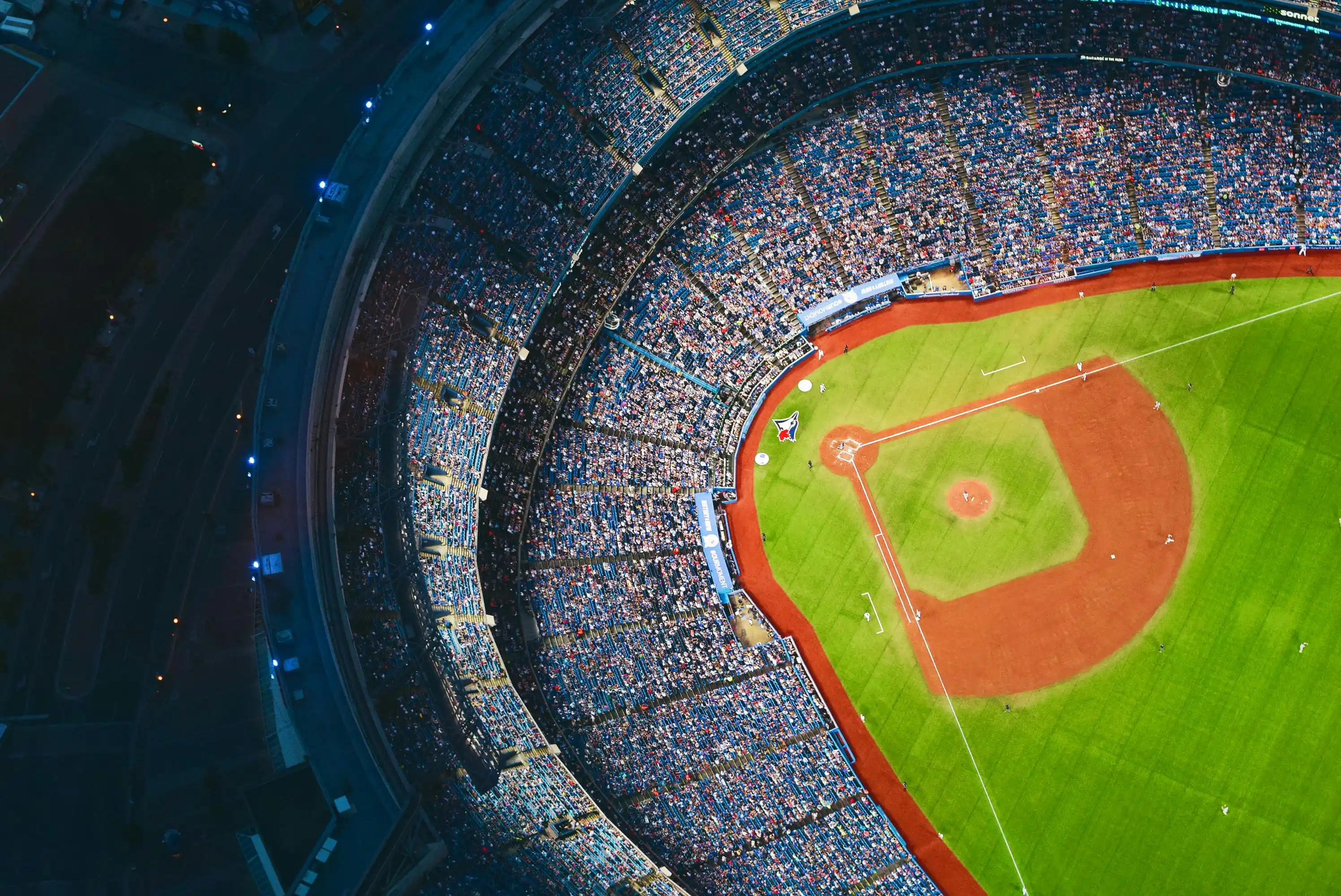 Baseball field background